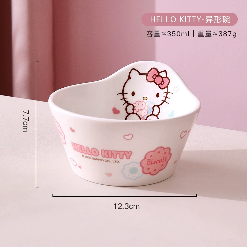 Sanrio, hello kitty, ceramic tableware, set