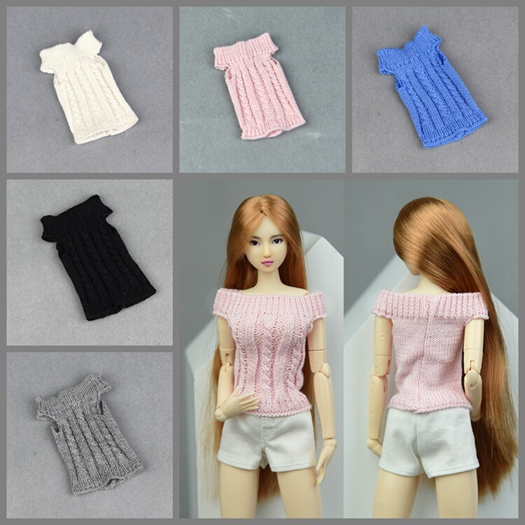 Small cloth blythe Xinyi doll 6 points 6 points supermodel ob Lijia fr2 Xinyan ST peach off-shoulder sweater