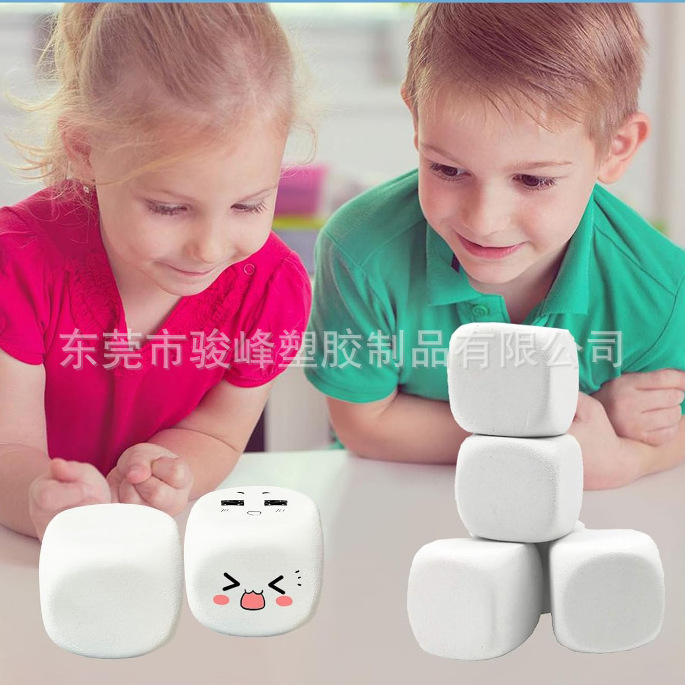 Eva Blank Dice for Drawing, Mini Foam Solid Color Dice with Six-Sided Numbers, Can Be Used for Doodling, Fun Educational Toy