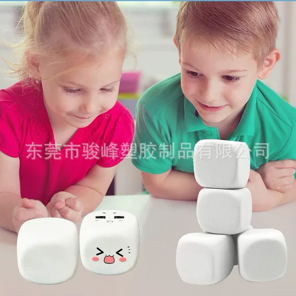 Eva Blank Dice for Drawing, Mini Foam Solid Color Dice with Six-Sided Numbers, Can Be Used for Doodling, Fun Educational Toy