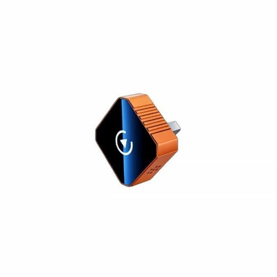 Wireless Carplay box, in-car connectivity, navigation, and screen mirroring. Compatible with various car models, easy to install, and provides stable performance without any lag (Simsiz CarPlay və Android Auto) - d535-apple-version-orange-standard-model