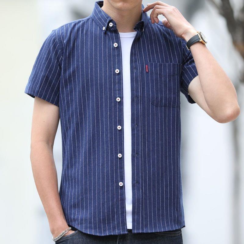 198-navy blue short sleeves
