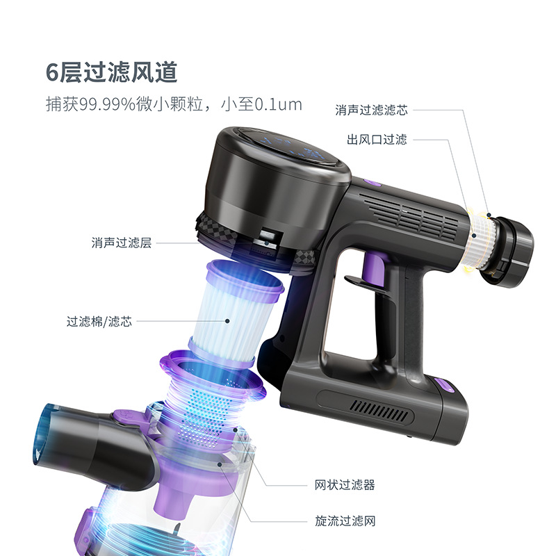 Aspirador inalámbrico transfronterizo hogar Super rentable gran succión de alta potencia alfombra de recolección de polvo aspiradora vertical plegable