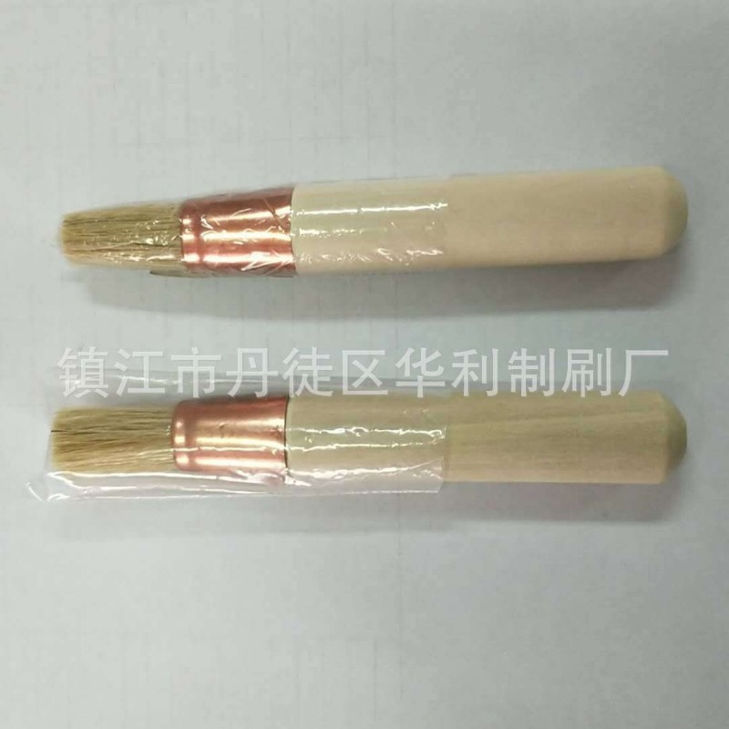 手摇磨豆机用清洁刷 原木柄咖啡磨毛刷 咖啡粉刷子圆刷 出风口刷