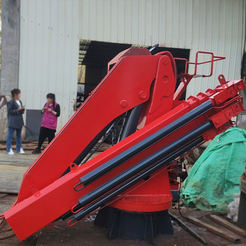 批发小型液压折臂吊 加厚固定机身性能优良 船用小型液压折臂吊