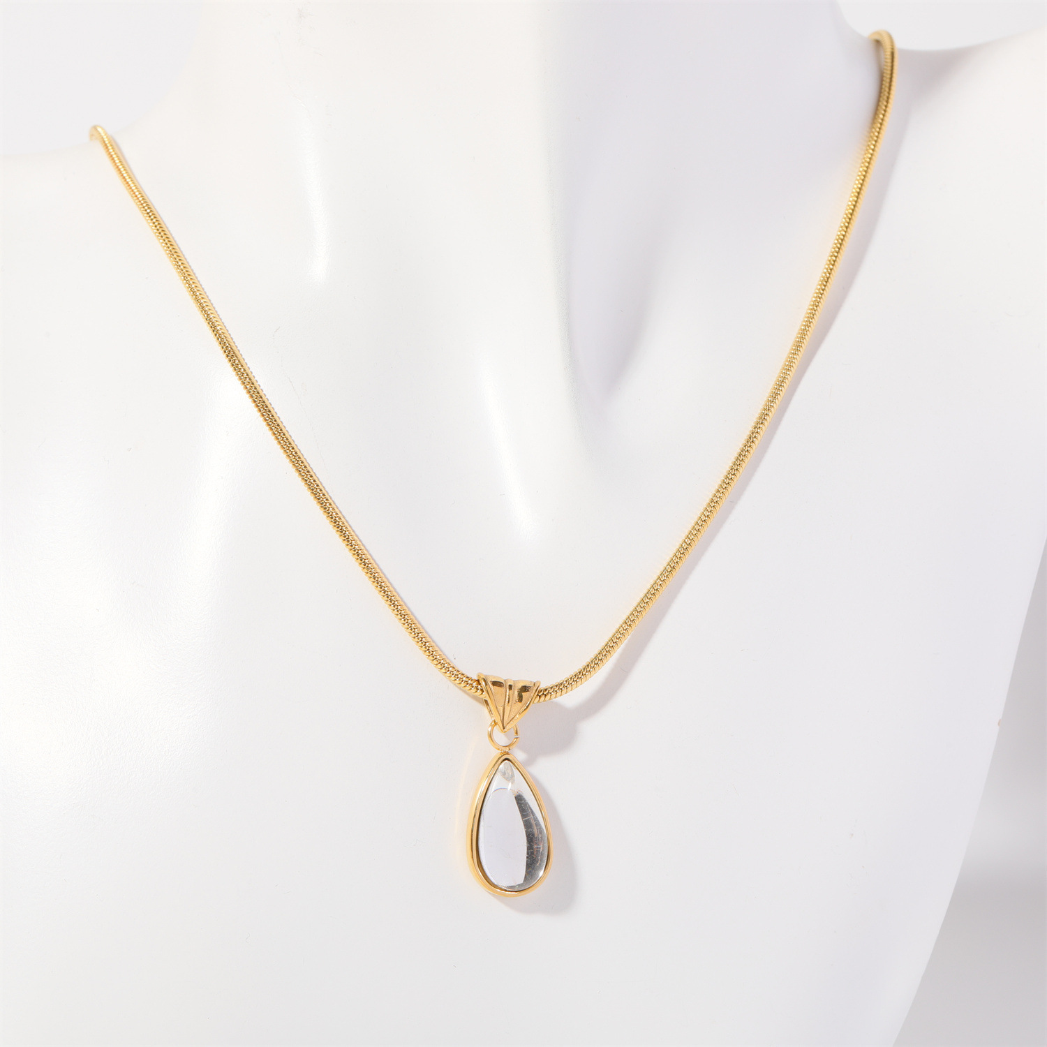 Collar de Piedra de Nacimiento de Diciembre, Colgante Gota de Agua image 8