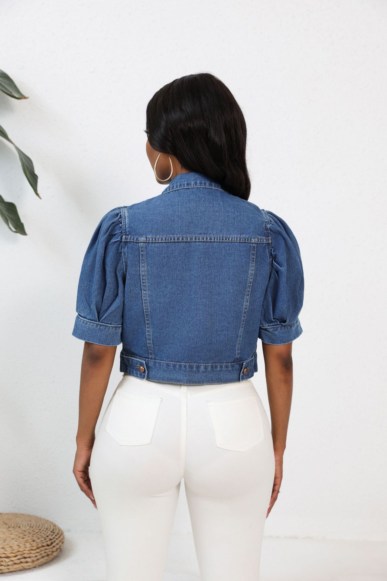 Women's Casual Streetwear Solid Color Single Breasted Coat Denim Jacket display picture 8