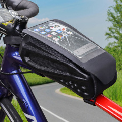 マウンテンバイク携帯電話タッチスクリーンバッグ、サイクリングサドルバッグ、自転車トップチューブバッグ、サンシェードサイクリングサドルバッグ、カスタマイズ加工