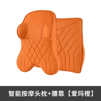 Massage Headrest Neck Pillow Lumbar | Headrest - headrest-waist-love-horse-orange