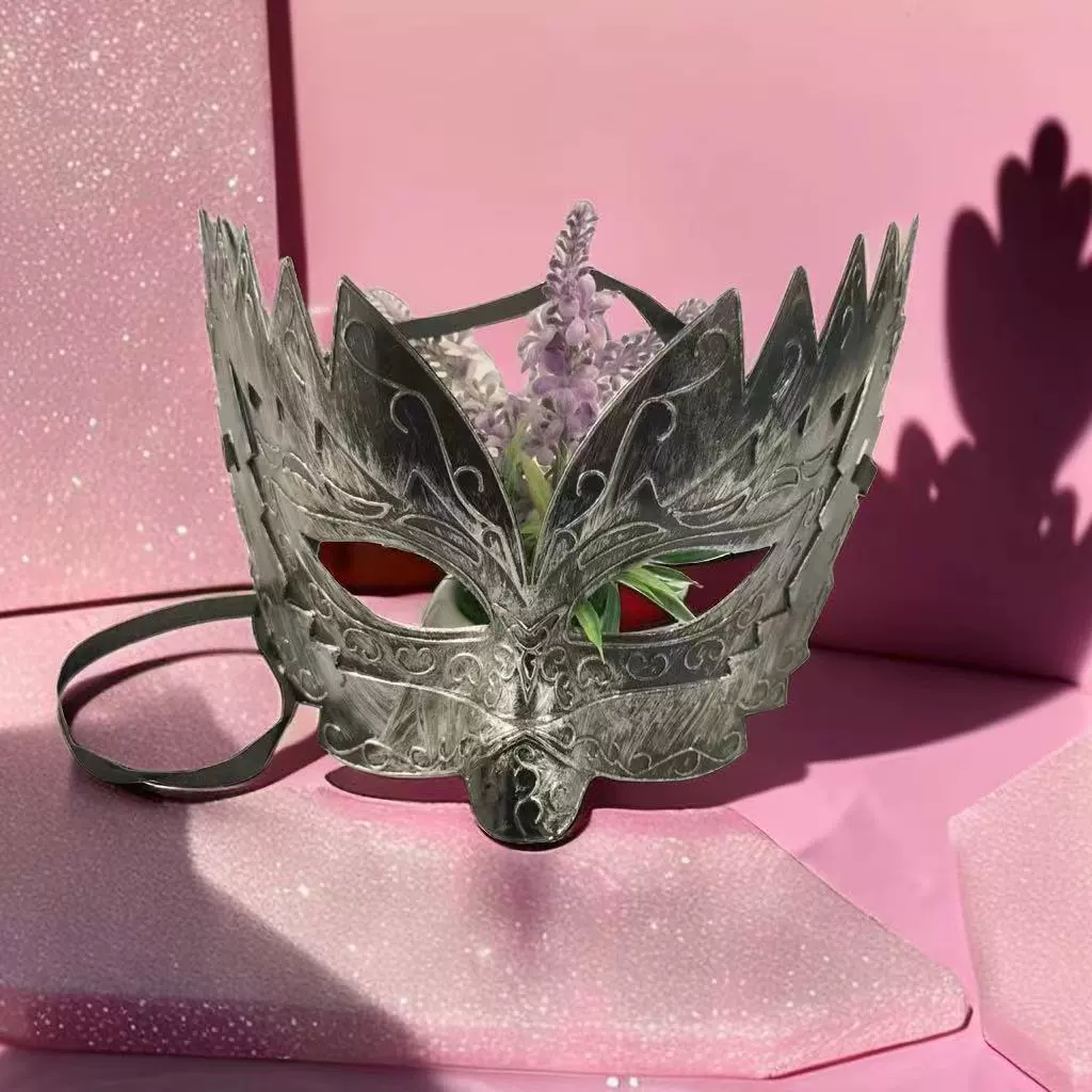 Bronze antique metal mask, halloween
