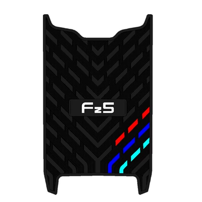 Suitable for No.9 Fz5 electric vehicle foot mat, No.9 Fz5 110 modification accessories, rubber pedal mat, waterproof mat (Electric vehicle foot mat) - fz5-110-black-with-black-edges-thickened-rubber-zhang