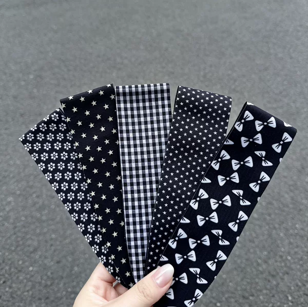 French-Style Large Flower Magic Tape Cute Korean-Style Hairband Hair Accessory New Style Hair Clip for Sticking Hair and Bangs