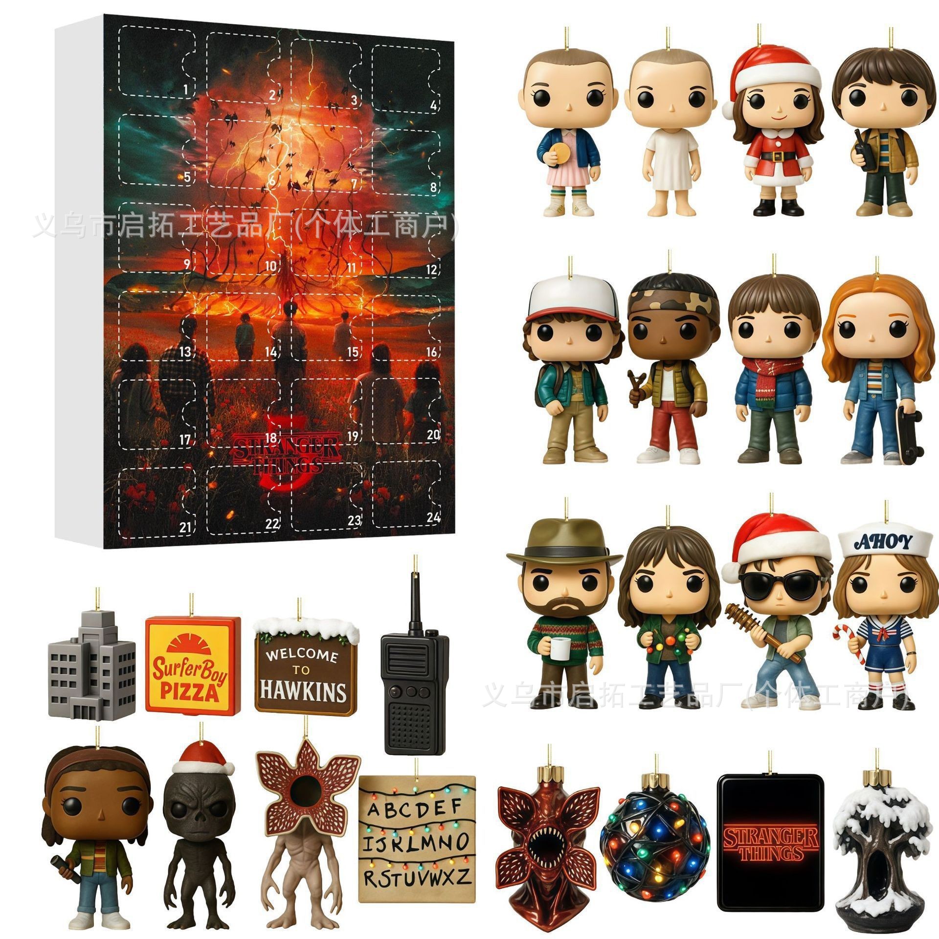 Calendario de Adviento Navideño de Cajas Sorpresa de Acrílico, Interactivo, para Navidad y Fiestas