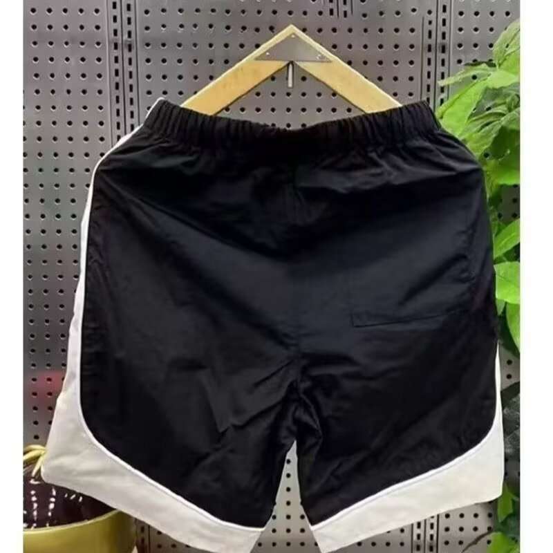 Men's Clothing Men's Trendy Casual Embroidered Shorts Patchwork Five Point Outdoor Sports Beach Pants Loose Fit_viptrois.com