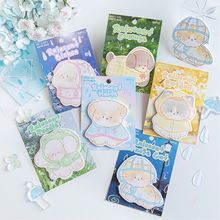 陌墨异形便利贴 雨衣萌爪组 可爱萌宠图案学生办公留言记事便签纸