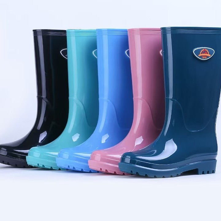 산업 및 광업 보물 208 두꺼운 여성의 높은 비 신발 노동 신발 물 부츠 고무 신발 도매