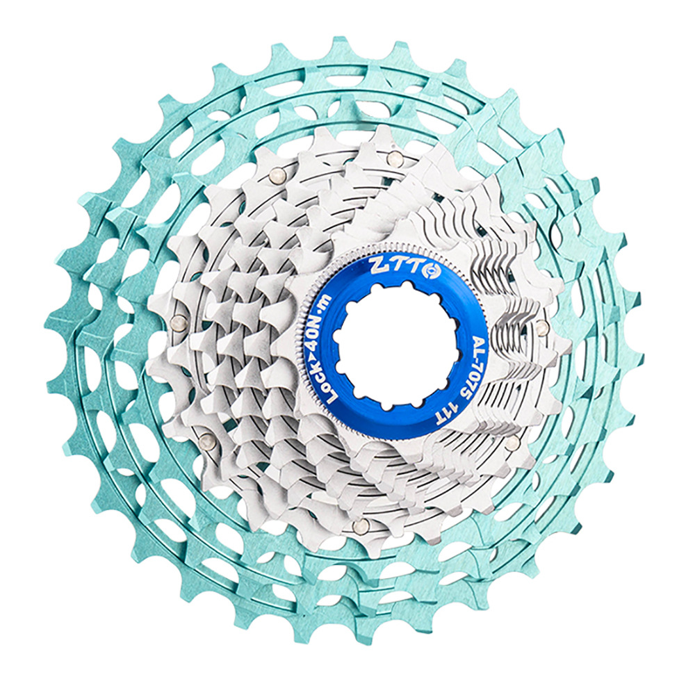 Volante de bicicleta de carretera ZTTO 12 velocidades 28-36 volante de tarjeta hueca de color todo en uno CNC ultraligero