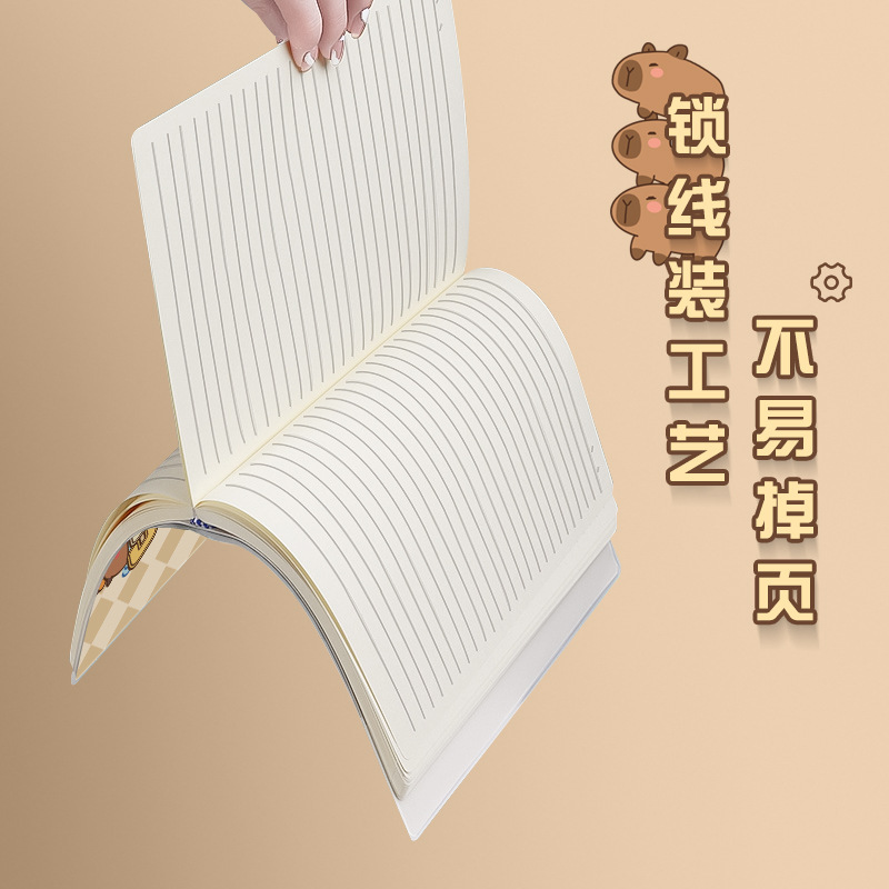 Venta al por mayor fábrica B5 A5 funda de goma portátil engrosado, diario fresco pequeño de alto valor, uso de oficina para estudiantes