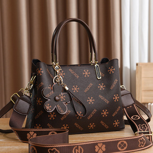 2025 new versatile fashionable texture large-capacity flower high-value portable shoulder crossbody bag