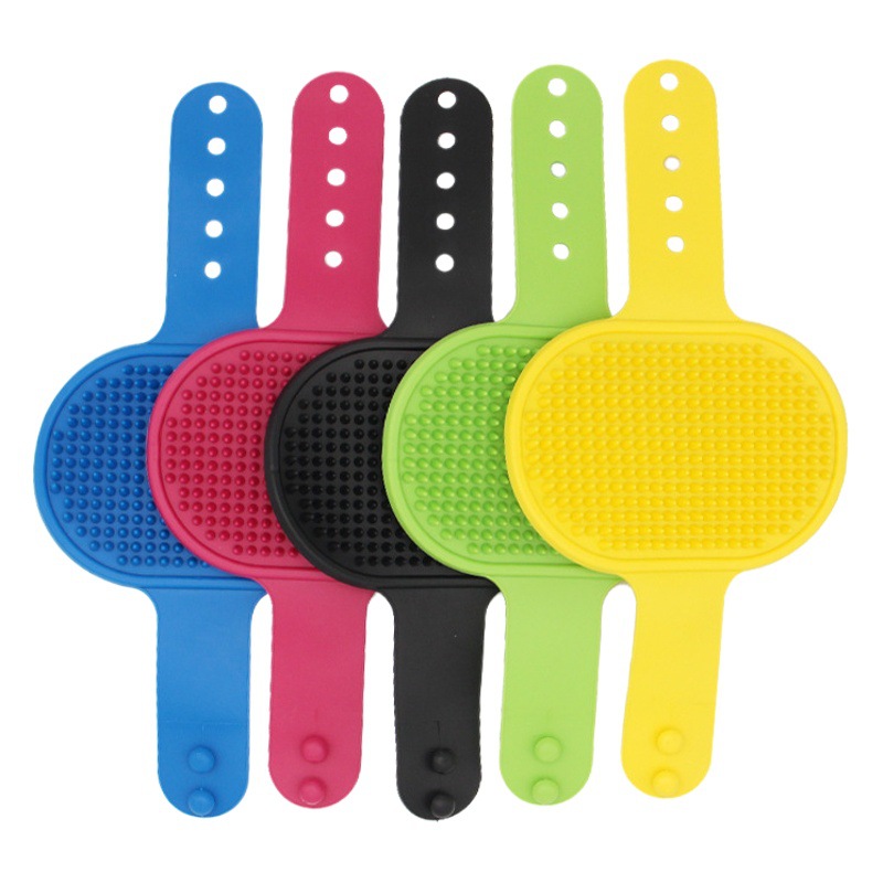 Cepillo para Bañar Mascotas, Cepillo de Masaje para Perros y Gatos, Peine para Mascotas, Guantes de Baño, Suministros para Mascotas, Guantes de Aseo para Gatos, Eliminación de Pelo