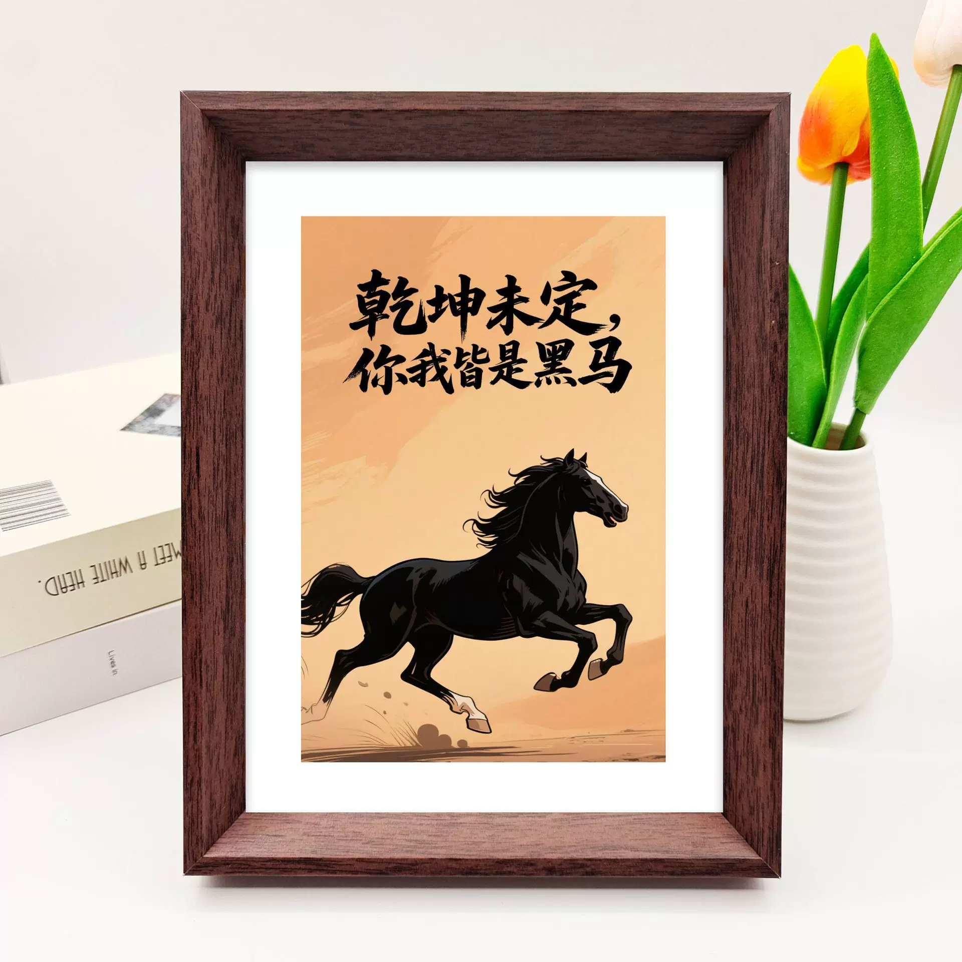 简约木质相框6寸7寸8寸10寸A4摆台照片装裱框挂墙画框字画框特价