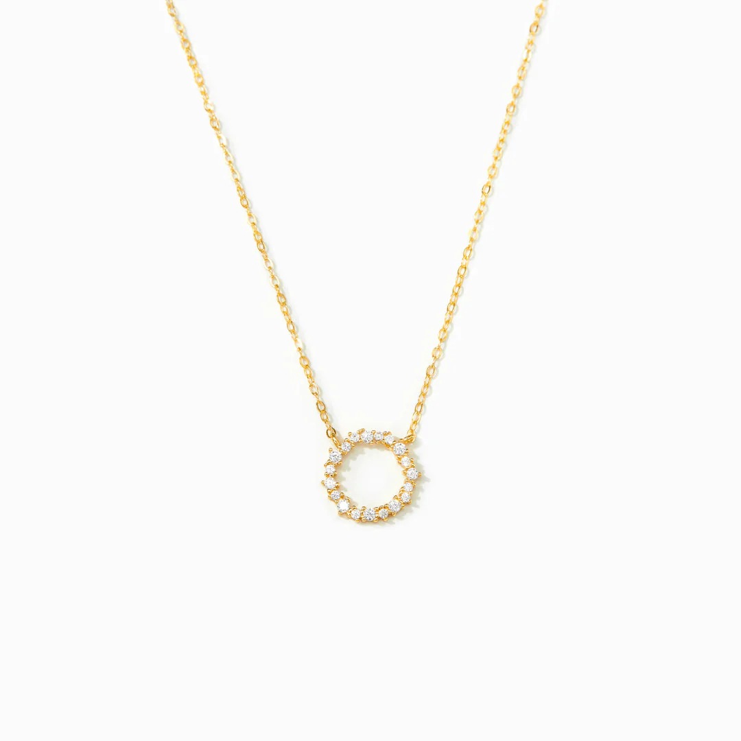 3g Weight 925 Sterling Silver Zircon Cable Chain Plating Geometric Pendant Necklace