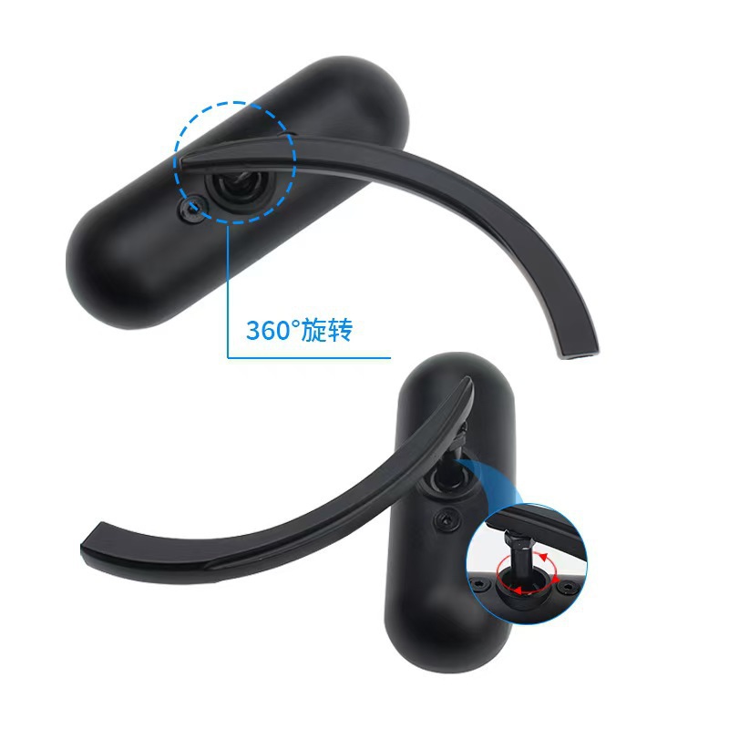 Harley Motorcycle Accessories Aluminum Classic Style Modified Rearview Mirror Retro Cool Black Universal Reflective Reversing Mirror