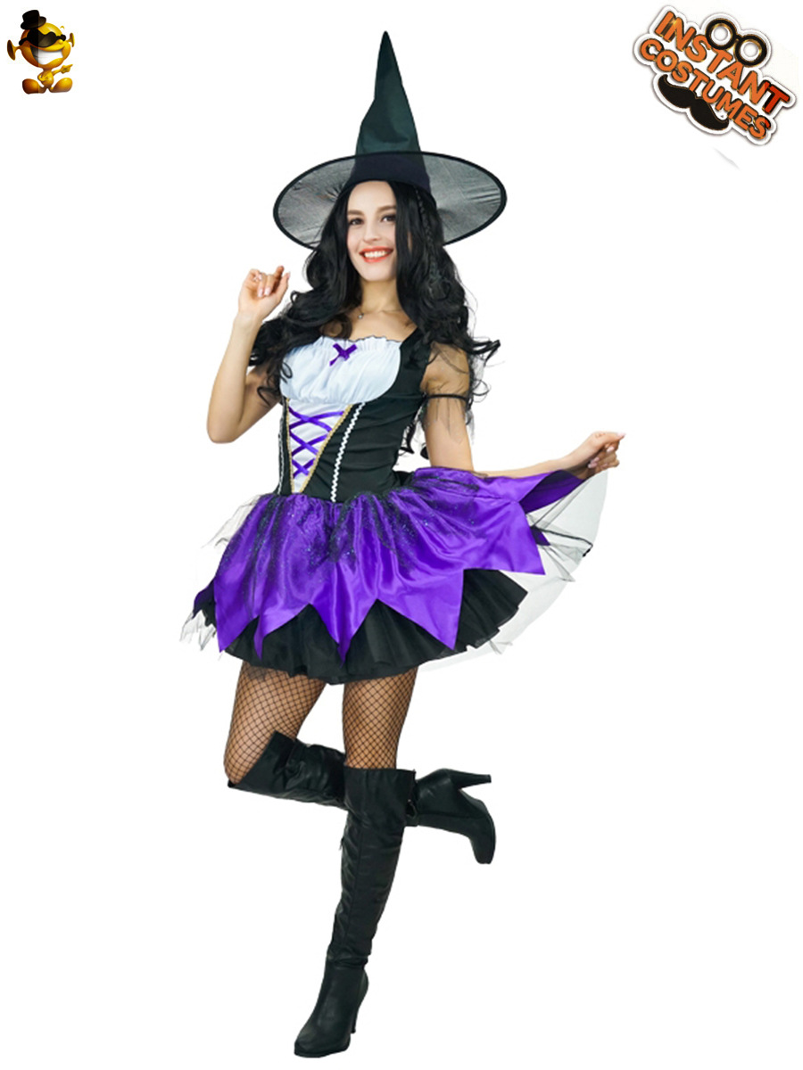 Halloween bruja traje fiesta ropa mascarada etapa rendimiento ropa Cosplay ropa distribución al por mayor