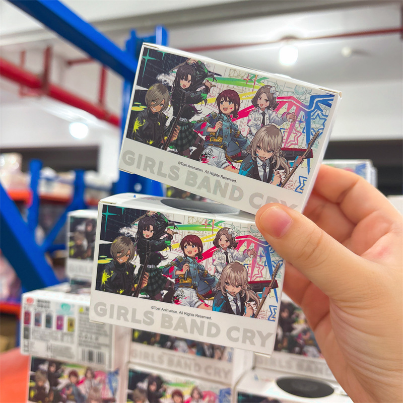 正規認定「Crying Girl Band」スクエアコールドスタンピングバッジブラインドボックスアニメ谷二次元周辺機器|undefined