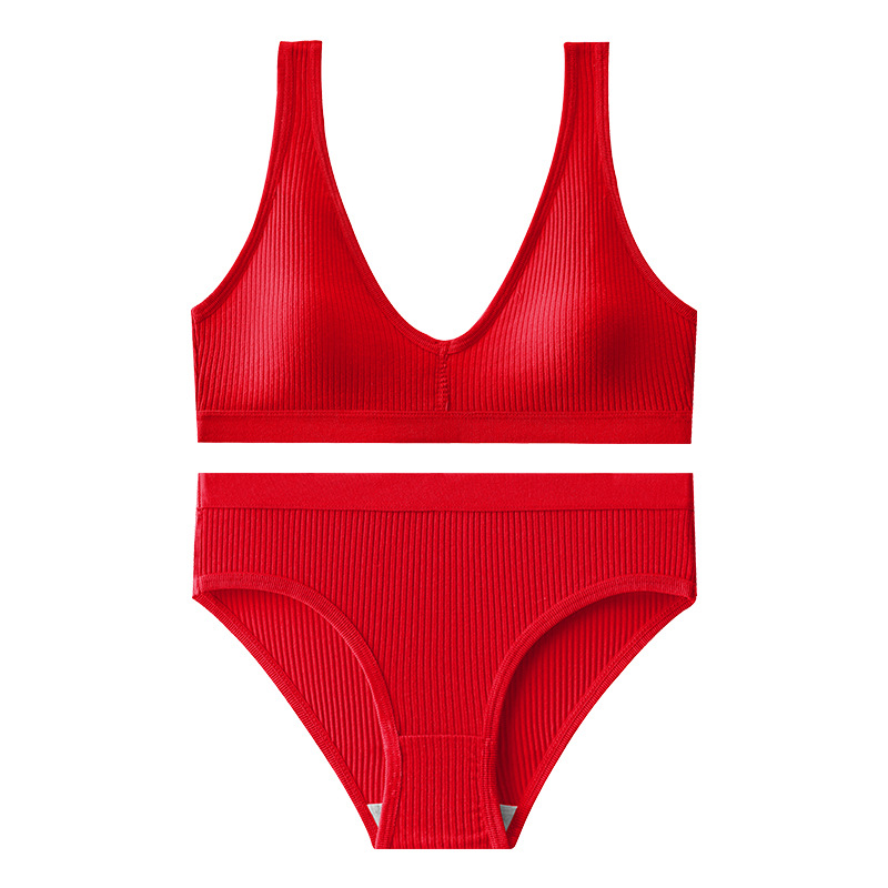 Nueva ropa interior deportiva de base, pantalones de mujer cómodos, espalda hermosa, pecho pequeño, conjunto de sujetadores anti-dopaje