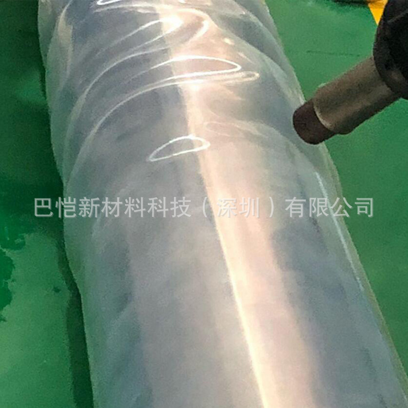 巴恺直销大型打印滚轮用铁氟龙热缩管，透明FEP热缩套管，耐磨热