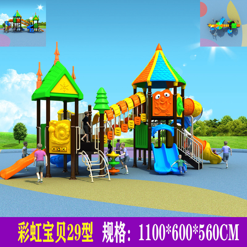 Deslizamiento infantil nuevo deslizamiento de jardín de infantes al aire libre comunidad parque de juegos al aire libre combinación deslizamiento