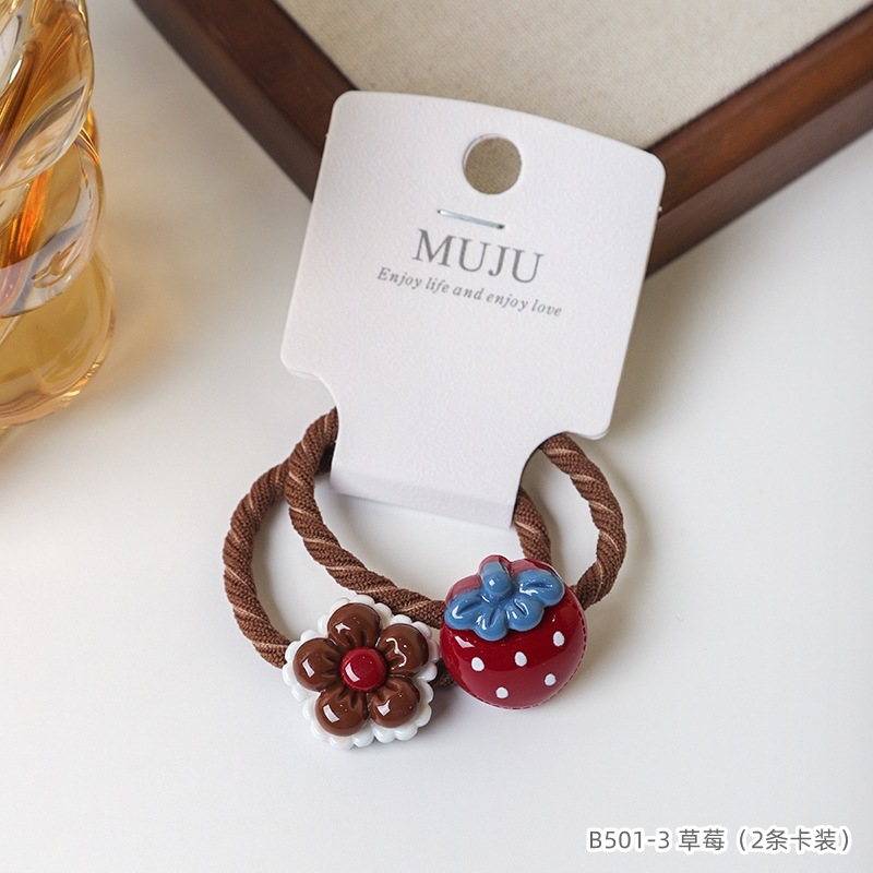 Ligas coreanas premium para cabello