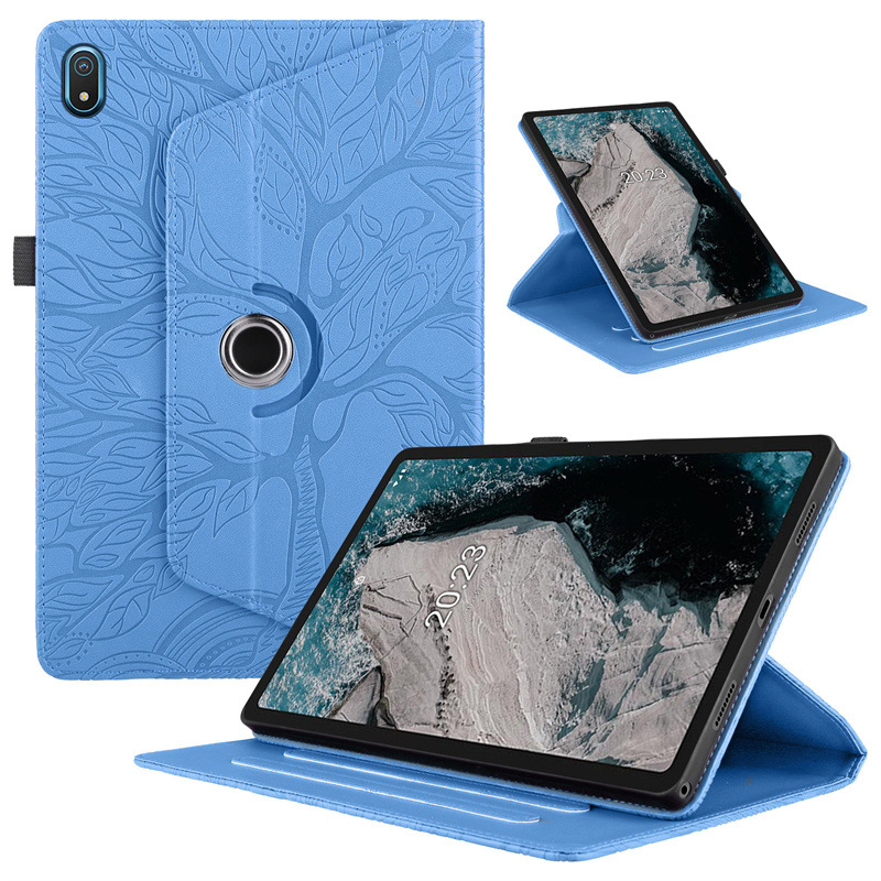 Suitable for Nokia T20 10.4-inch rotating bracket protective case/Shell T21 life tree drop-resistant leather case