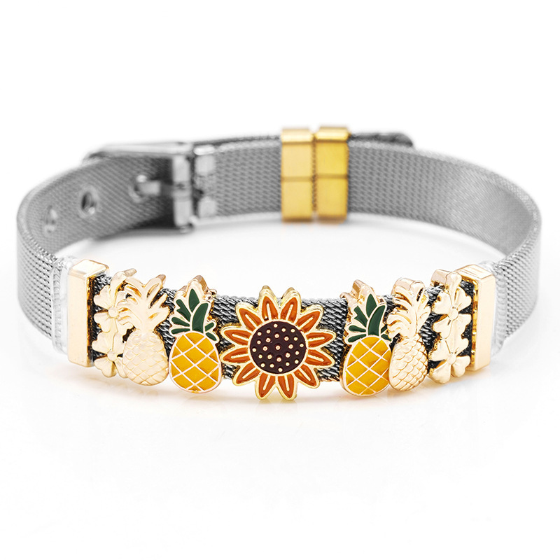 Watch Strap Classification Sweet Flower Pineapple Stainless Steel Plating Watch Strap