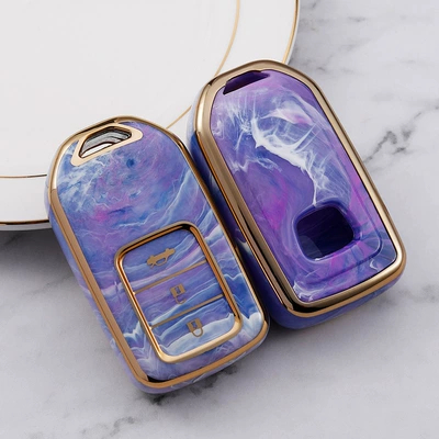 Car key bag – Car Key Cover - three-key-tail-box-violet