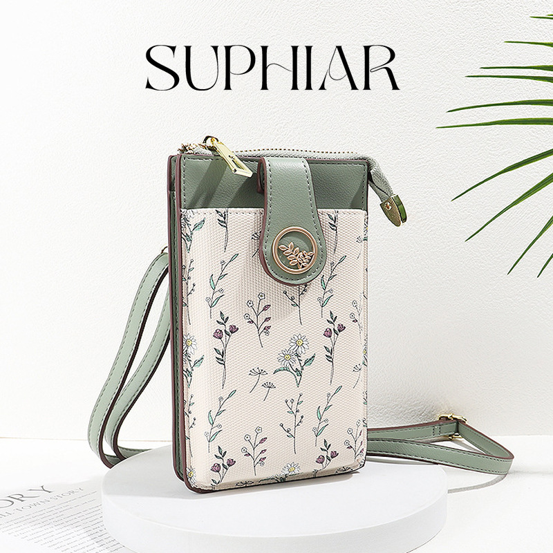 Explosiones transfronterizas de alto nivel sensación de PU bolso de teléfono móvil bolso de mujer bolso mini multicapa bolso personalizado