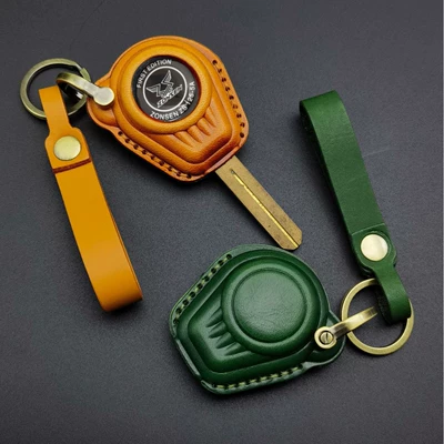 Suitable for Zongshen Yomi Little Bear Dundun Motorcycle Key Cover Bubble Zs125-5A Cowhide Key Bag Buckle