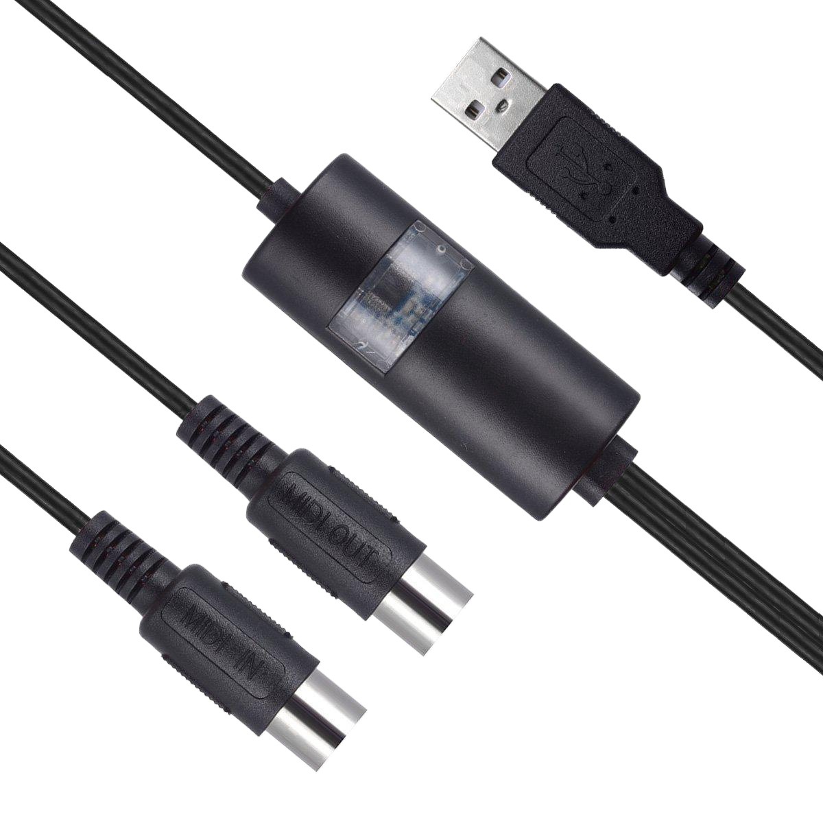 Lote de fábrica Línea MIDI Línea de edición de música Línea MIDI a USB Línea de música de órgano electrónico Cable MIDI