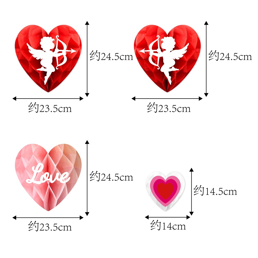 Amazon Decoración del día de San Valentín amor colgante de panal romántico día de San Valentín propuesta de matrimonio colgante de bola de panal colgante