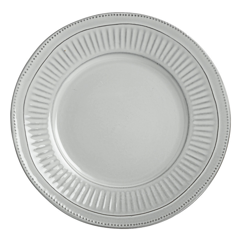 Relieve retro plato de comida occidental plato de filete de cerámica platos irregulares platos caseros platos de ensalada platos de pasta
