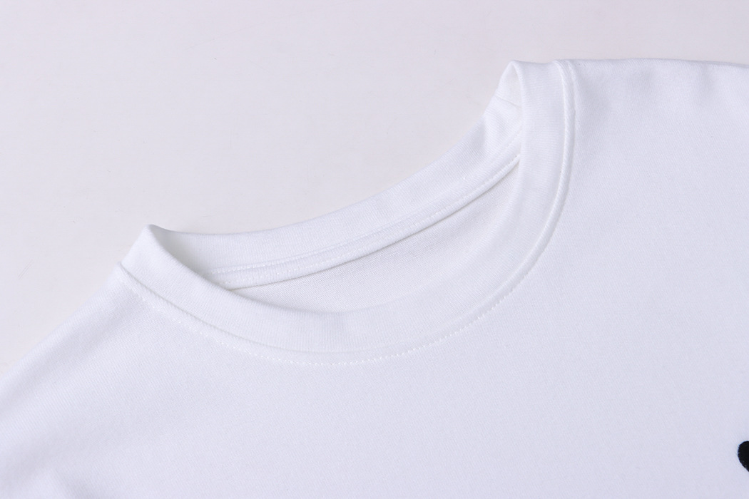 Love Small Embroidered Shoulder Slimming Casual Short Sleeved T Shirt Loose Early Spring