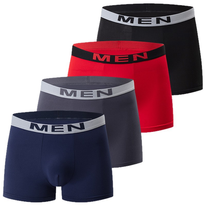 Overseas Cross-Border 10-Pack 2026 Briefs, Solid Color, Simple, Fashionable, Casual Men's Underwear, Elastic Waist Boxer 008_voghion.com