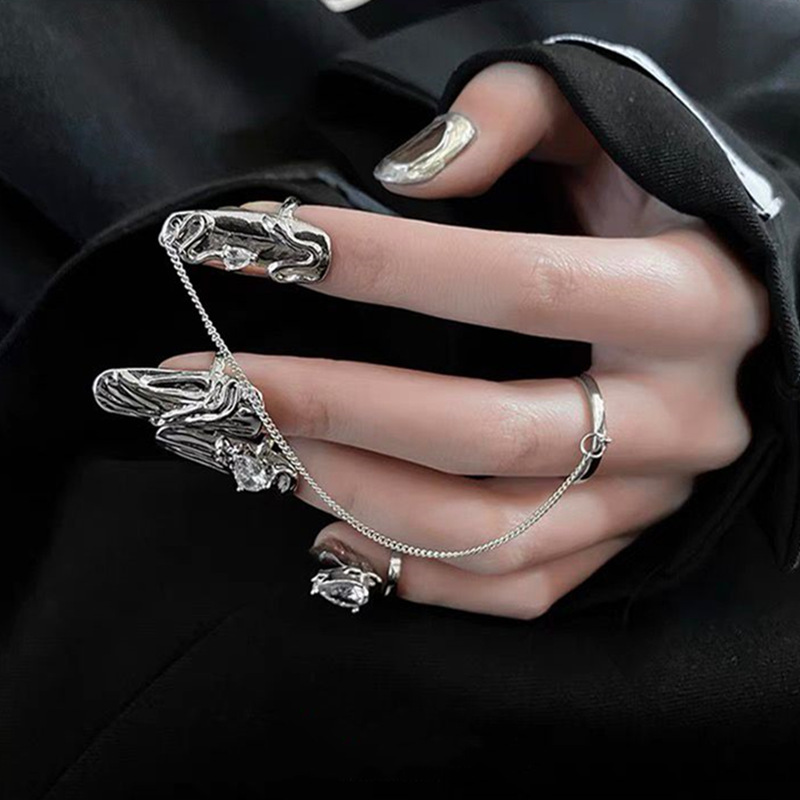Opening Adjustable Set Ring Female Niche Design Sense 2022 New Fashionable Advanced Sense Ring Set for Men and Women