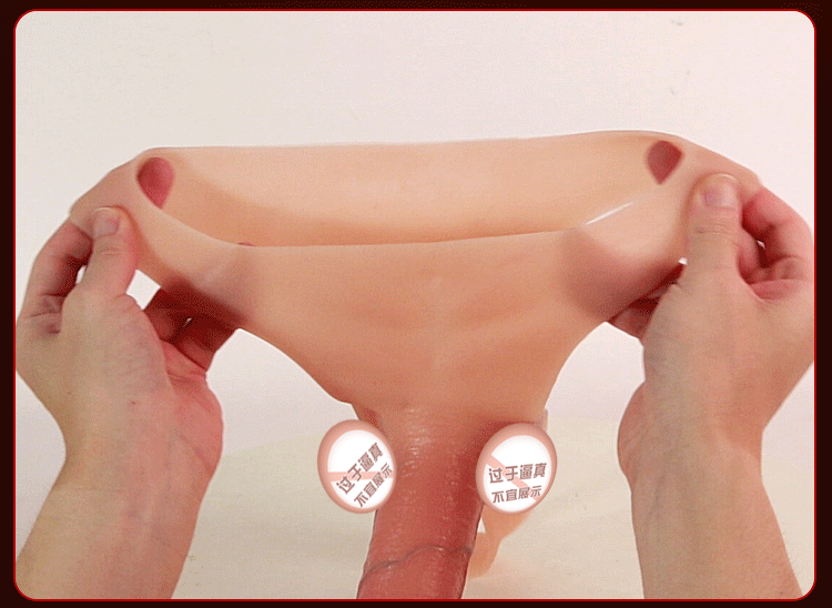 Silicone Wearable Dildo Pants for Adults, Insertable Hollow Design, Size L — detail image 7