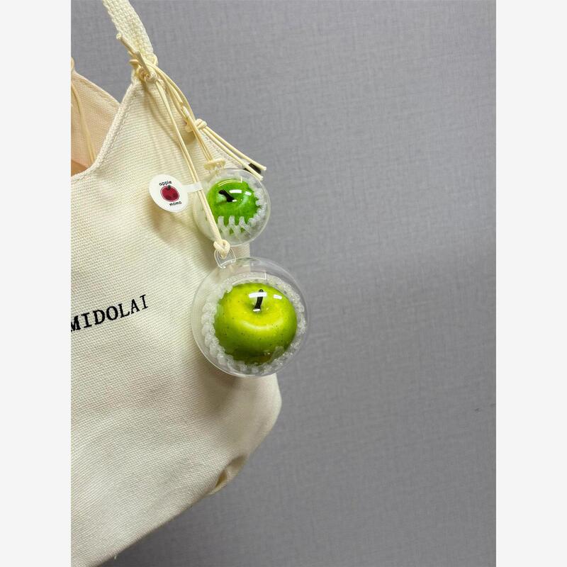 Interesting Small Pendant Ins Style Green Apple Bag Hanging Creative Interesting Fruit Bag Accessories Pendant Peace and Joy