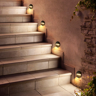 Outdoor waterproof floor lamp courtyard garden exterior wall lamp home step lamp open-mounted stair corner lamp step lamp