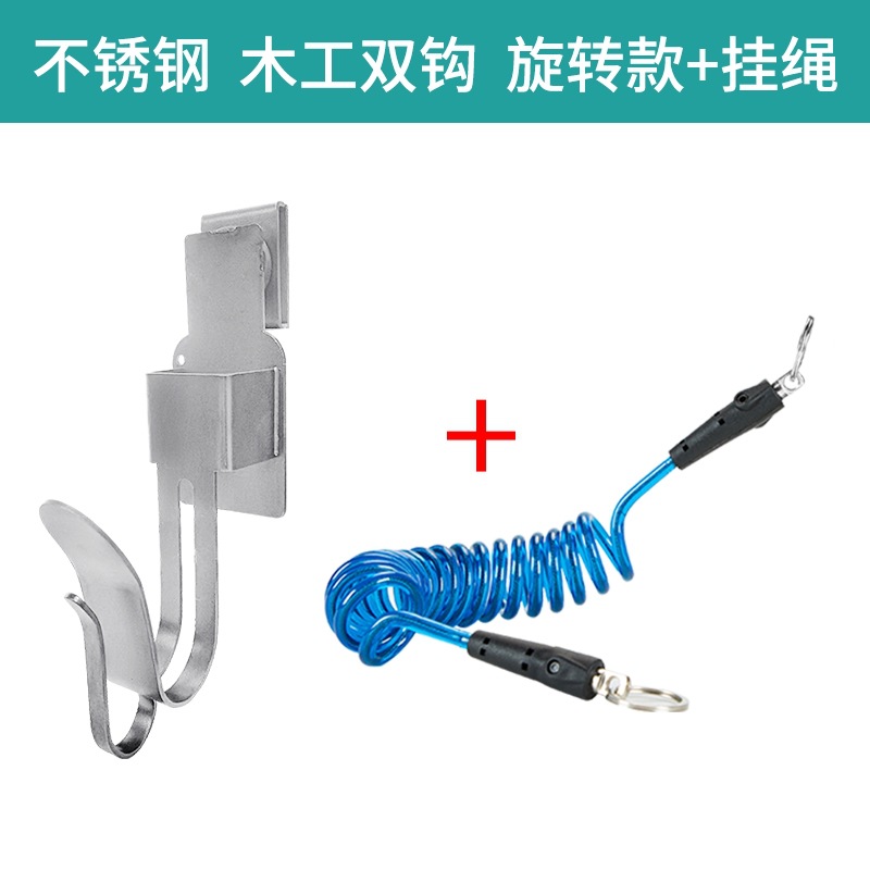 llave eléctrica cinturón gancho grueso llave eléctrica estante de acero percha bolsa de cintura estante carpintería llave batería