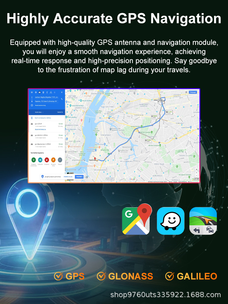 Cross-border 9inch 10inch FYT7865 Android Universal Device 8+128 Reverse Camera Bluetooth Carplay Car Navigation