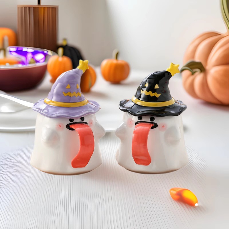 (Cross-border trading), ghost ceramic tea cup, halloween, for beloved